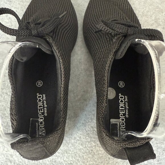 Arcopedico Black Knit Lace-Up Shocks Shoes Casual Sneakers Size 39 US 8 - 8.5 - Picture 12 of 14